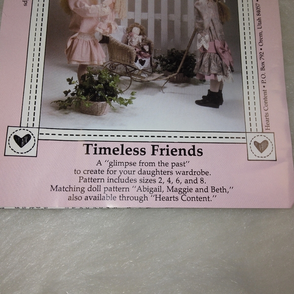 Hearts Content Old Tyne girls.dress with puffed/gathered sleeves Size 2-4-6-8 - Picture 2 of 4